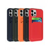 iPhone 13 Pro Max -kotelo, jossa korttipidike, punainen
