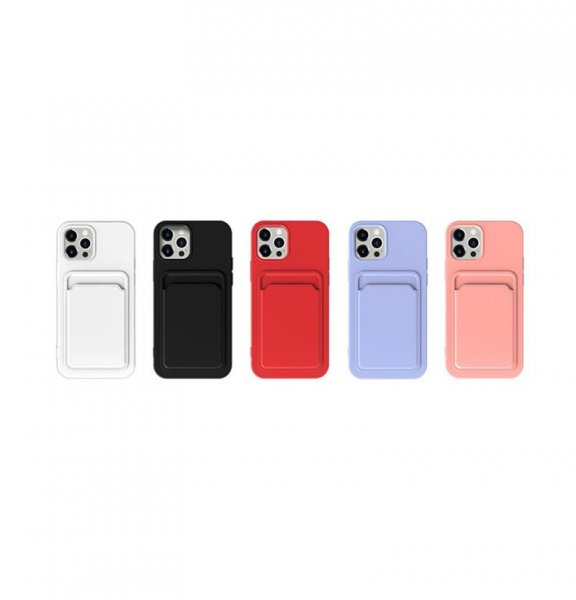 iPhone 13 Pro Max Kotelo Korttipidikkeellä Pinkki