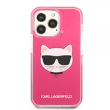 Karl Lagerfeld iPhone 13 Pro Max -kuori Choupette Fuchsia