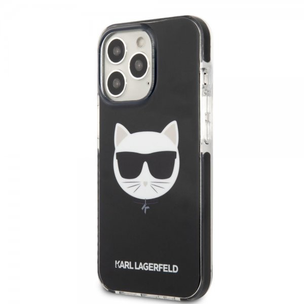 Karl Lagerfeld iPhone 13 Pro Max Suojakuori Choupette Musta