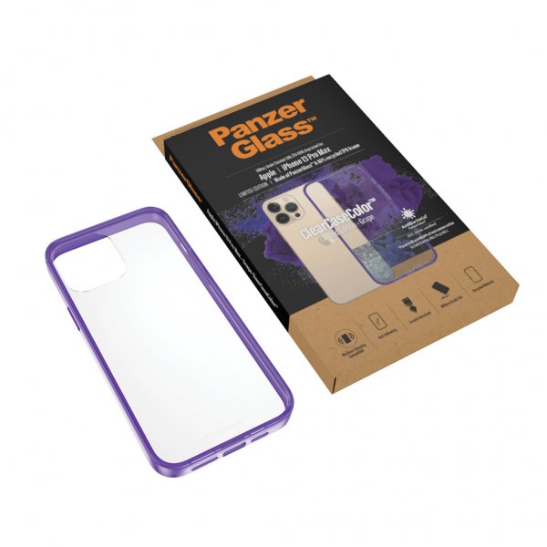 PanzerGlass iPhone 13 Pro Max ClearCase Color Grape -suojakuori