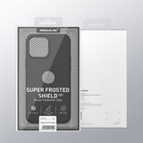 Nillkin iPhone 13 Pro Max -suojakuori, Frosted Shield Logo Cutout, musta