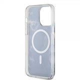 Guess iPhone 13 Pro Max -kuori Golden Marble MagSafe, musta