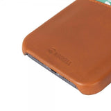 Krusell iPhone 13 Pro Max Nahkainen CardCover Suojakuori Konjakinruskea