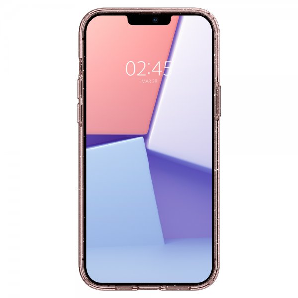 Spigen iPhone 13 Pro Max Suojakuori Liquid Crystal Glitter Rose Quartz