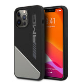 AMG iPhone 13 Pro Max -kuori, Liquid Silicone Two Tone, harmaa