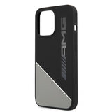 AMG iPhone 13 Pro Max -kuori, Liquid Silicone Two Tone, harmaa