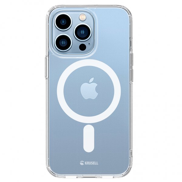 Krusell iPhone 13 Pro Max MagSafe läpinäkyvä kuori
