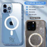 Rvelon iPhone 13 Pro Max -kuori TPU MagSafe Läpinäkyvä