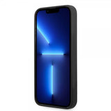 Guess iPhone 13 Pro Max -kuori Metal Triangle, musta