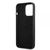 Guess iPhone 13 Pro Max -kuori Metal Triangle, musta