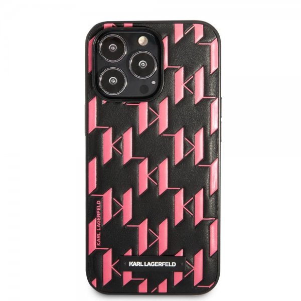 Karl Lagerfeld iPhone 13 Pro Max -kuori Monogram Pattern Pink