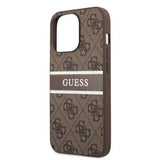 Guess iPhone 13 Pro Max Suojakuori Printed Stripe Ruskea