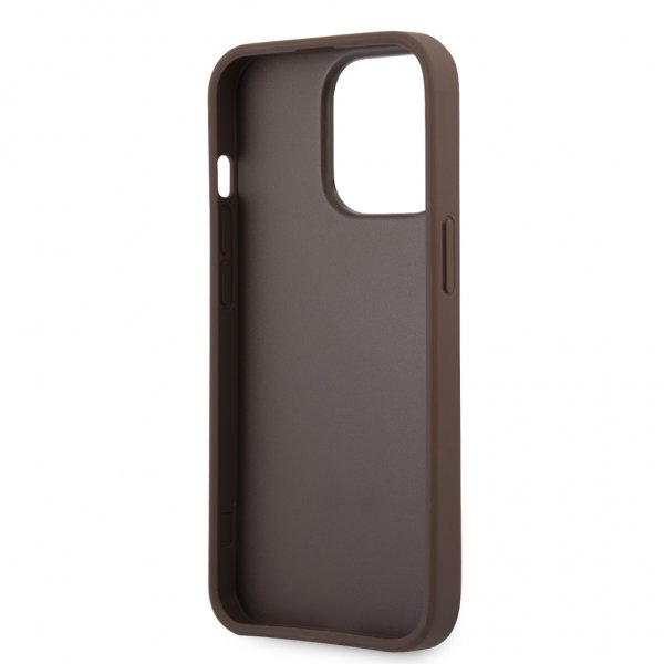 Guess iPhone 13 Pro Max Suojakuori Printed Stripe Ruskea
