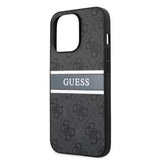 Guess iPhone 13 Pro Max kuori Printed Stripe, harmaa