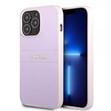 Guess iPhone 13 Pro Max Saffiano Metal Logo Lila -kuoret