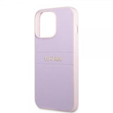 Guess iPhone 13 Pro Max Saffiano Metal Logo Lila -kuoret