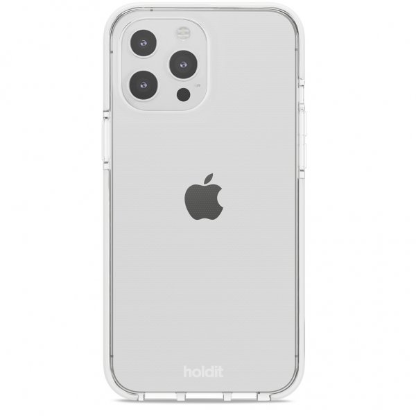 holdit iPhone 13 Pro Max Seethru Kuori Valkoinen