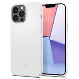 Spigen iPhone 13 Pro Max Suojakuori Silicone Fit Valkoinen