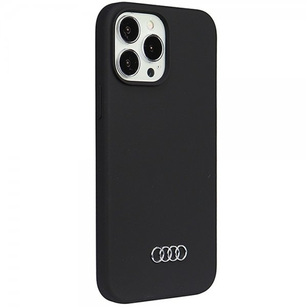 Audi iPhone 13 Pro Max Silikonikuori Musta