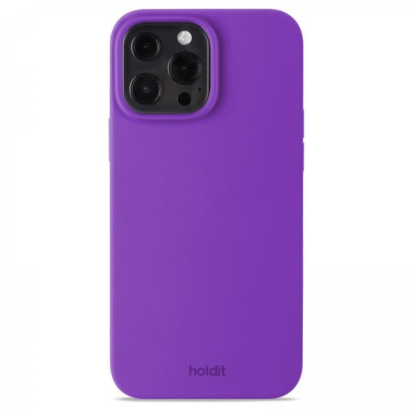 holdit iPhone 13 Pro Max Suojakuori Silikoni Bright Purple
