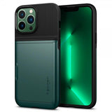 Spigen iPhone 13 Pro Max -suojakuori Slim Armor CS Midnight Green