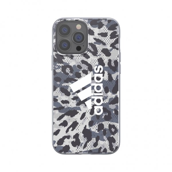 Adidas iPhone 13 Pro Max Kuori Snap Kotelo Leopardi Harmaa