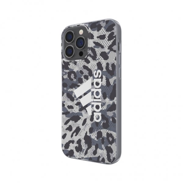 Adidas iPhone 13 Pro Max Kuori Snap Kotelo Leopardi Harmaa