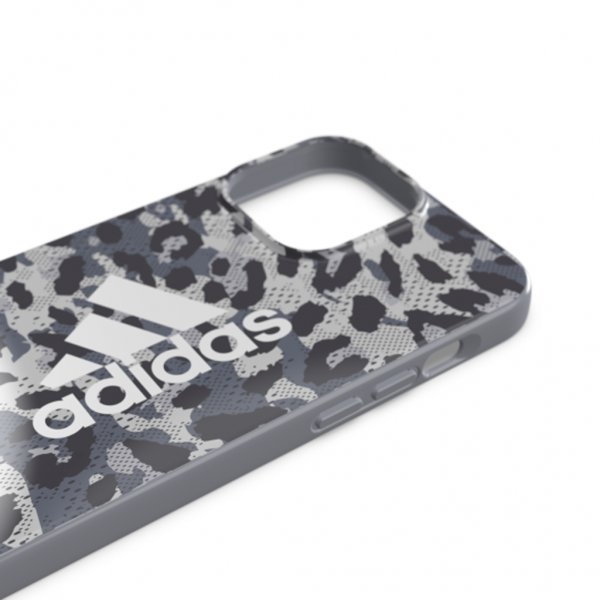 Adidas iPhone 13 Pro Max Kuori Snap Kotelo Leopardi Harmaa