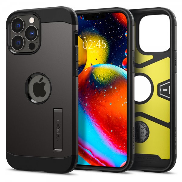 Spigen iPhone 13 Pro Max -kuori Tough Armor Gunmetal