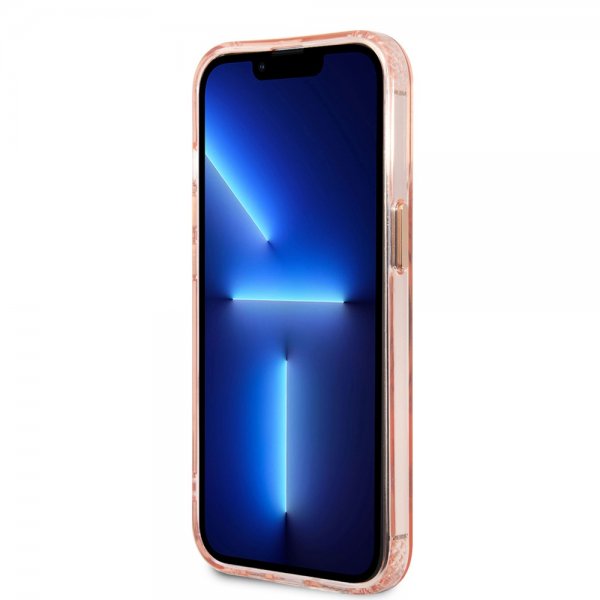 Guess iPhone 13 Pro Max -kuori läpikuultava MagSafe vaaleanpunainen