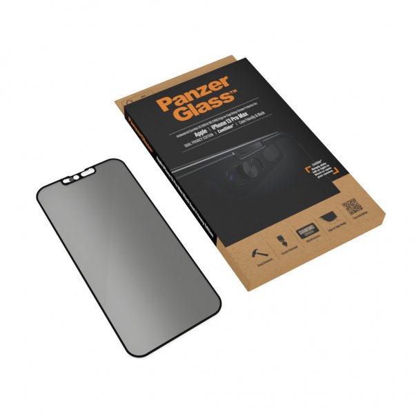 PanzerGlass iPhone 13 Pro Max näytönsuoja reunasta reunaan CamSlider Privacy