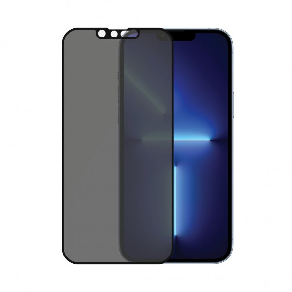 PanzerGlass iPhone 13 Pro Max näytönsuoja reunasta reunaan, koteloystävällinen, yksityisyyssuoja