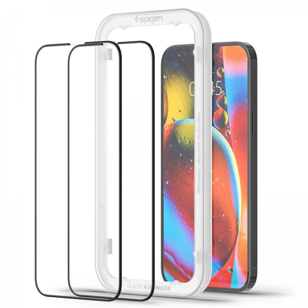 Spigen iPhone 13 Pro Max/iPhone 14 Plus -näytönsuoja GLAS.tR ALIGNmaster 2-pakkaus