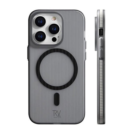 Rvelon iPhone 13 Pro Kuori Aaltokuvioitu MagSafe Harmaa