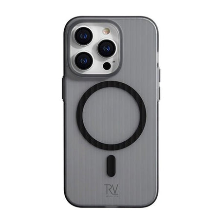 Rvelon iPhone 13 Pro Kuori Aaltokuvioitu MagSafe Harmaa