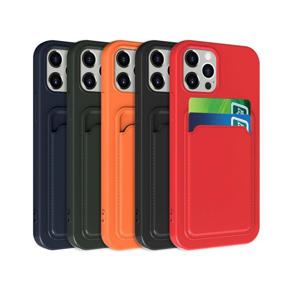 iPhone 13 Pro -suojakuori, jossa korttipaikka, sininen