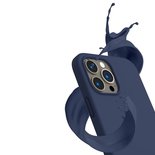 Rvelon iPhone 13 Pro Silikonikuori Sininen