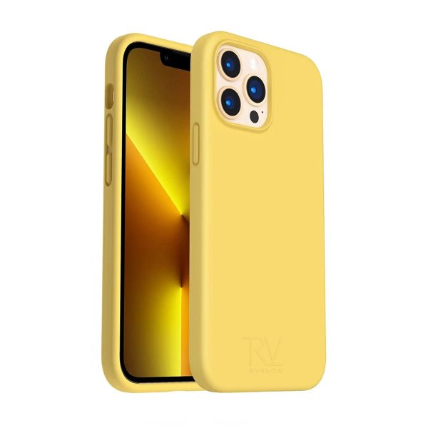 Rvelon iPhone 13 Pro Silikonikuori Keltainen