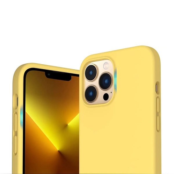 Rvelon iPhone 13 Pro Silikonikuori Keltainen