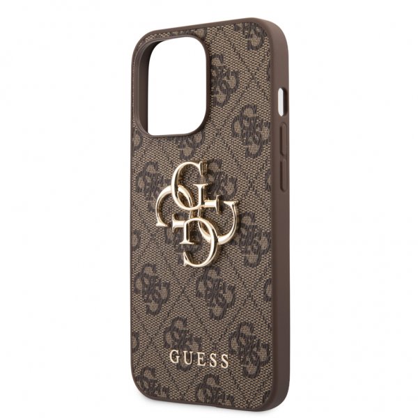 Guess iPhone 13 Pro Big Logo -kuori, ruskea