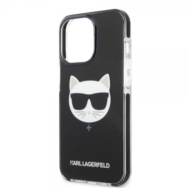 Karl Lagerfeld iPhone 13 Pro Suojakuori Choupette Musta