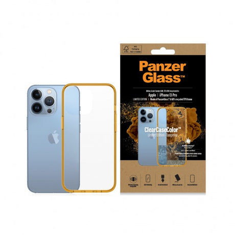 PanzerGlass iPhone 13 Pro -suojakuori ClearCase Color Tangerine