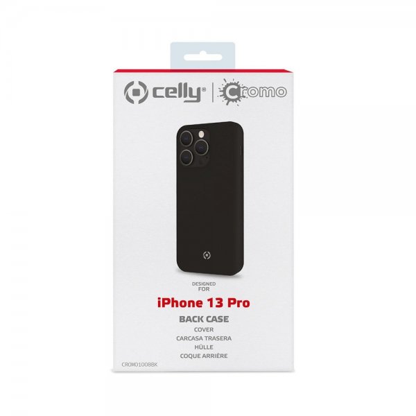 Celly iPhone 13 Pro -suojakuori CROMO, musta