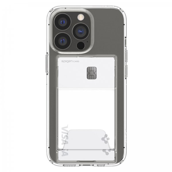 Spigen iPhone 13 Pro -suojakuori Crystal Slot Dual Crystal Clear