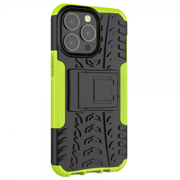 iPhone 13 Pro Kuori Rengaskuvio Jalustatoiminto Vihreä