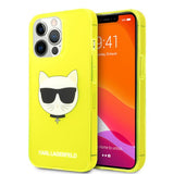Karl Lagerfeld iPhone 13 Pro -kuori, keltainen Fluo