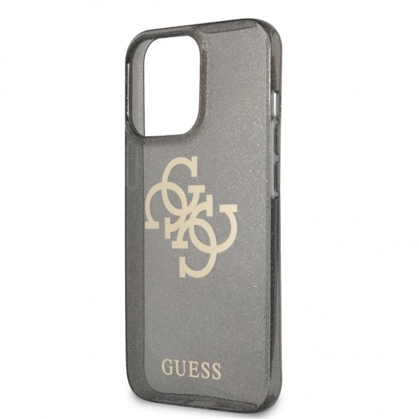 Guess iPhone 13 Pro Suojakuori Full Glitter Musta
