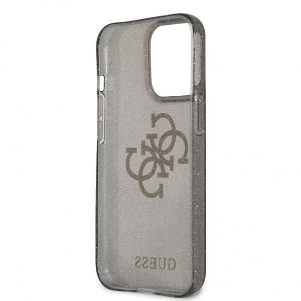 Guess iPhone 13 Pro Suojakuori Full Glitter Musta