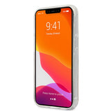 Guess iPhone 13 Pro -suojakuori, täysin läpinäkyvä glitter